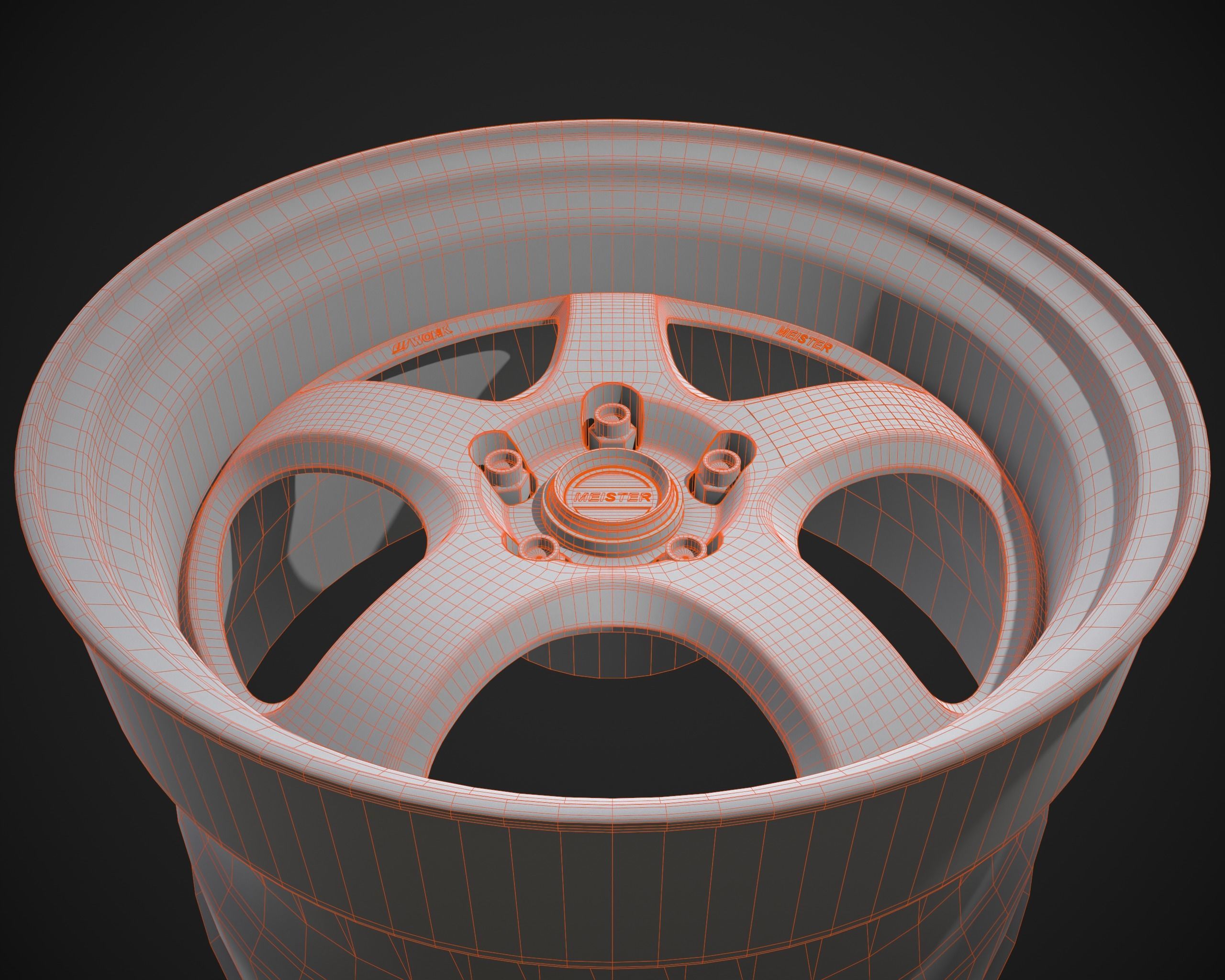 Work Meister S1R Low-poly 3D model_15