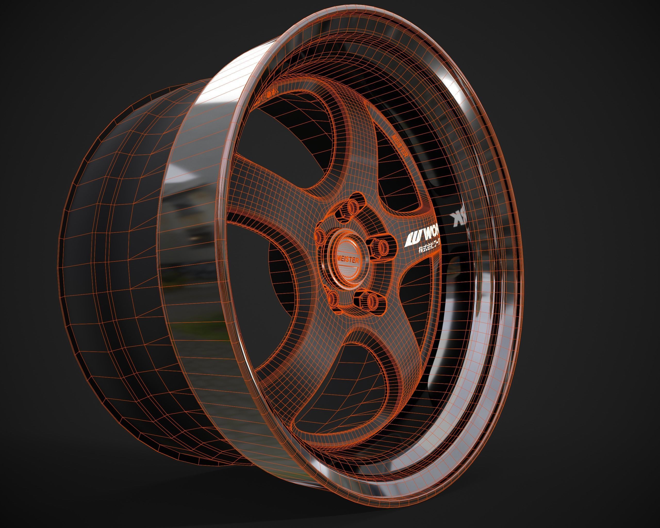 Work Meister S1R Low-poly 3D model_5