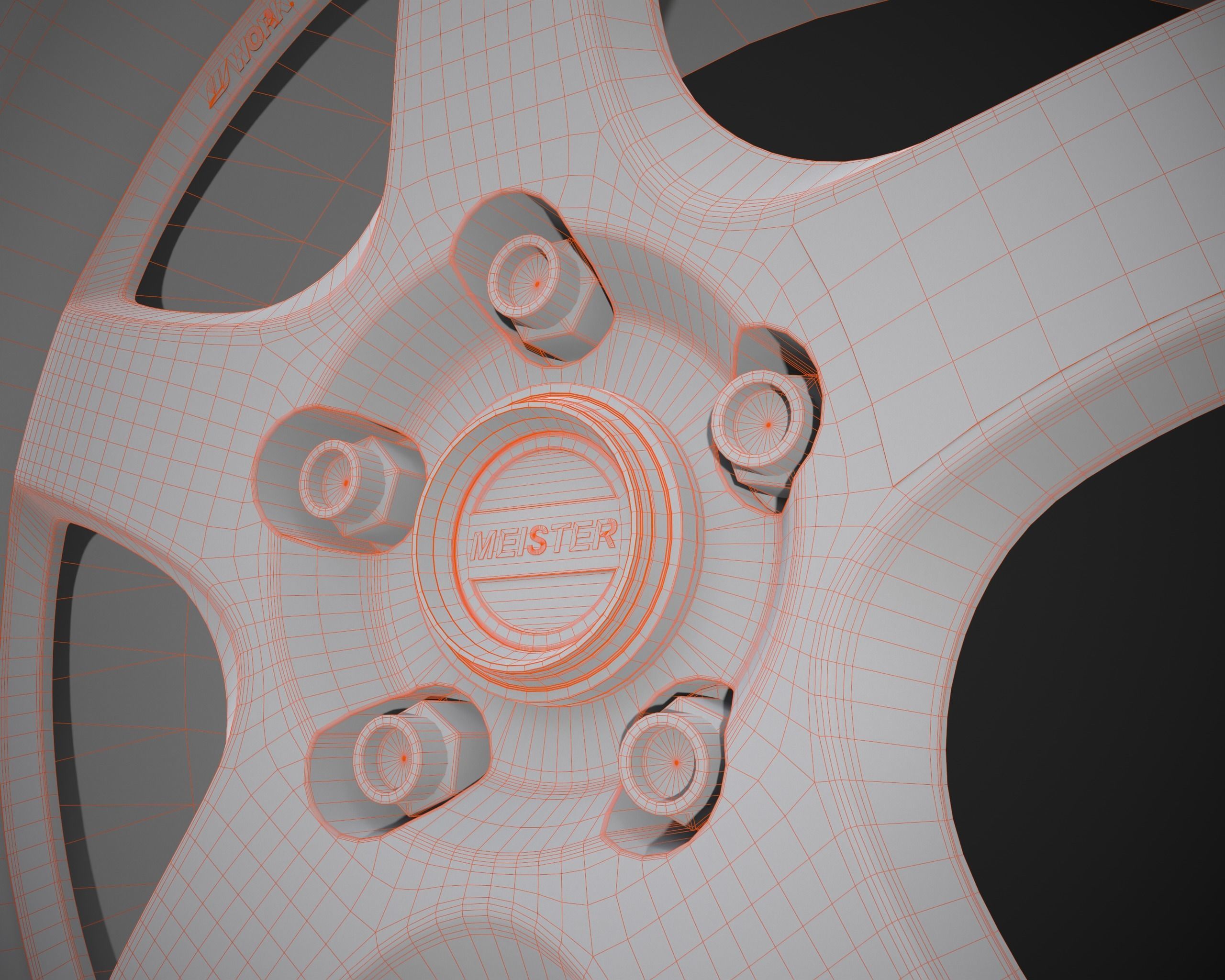 Work Meister S1R Low-poly 3D model_11