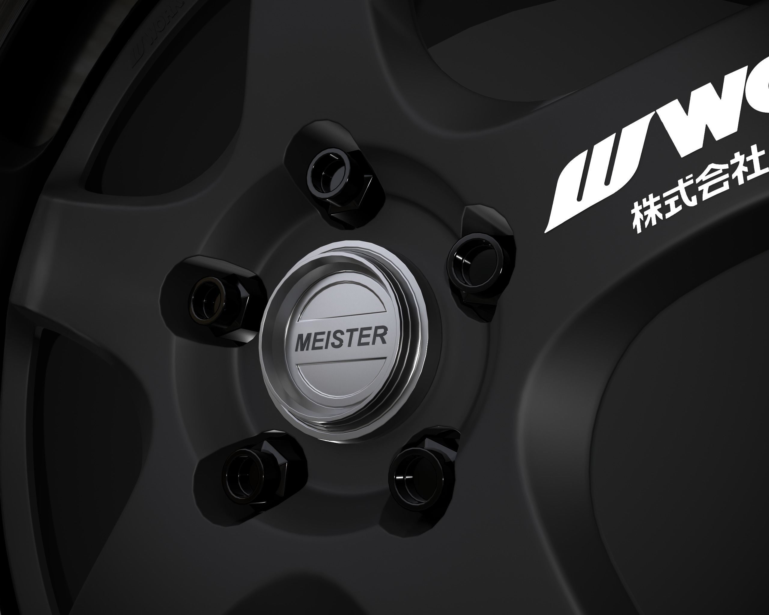 Work Meister S1R Low-poly 3D model_2