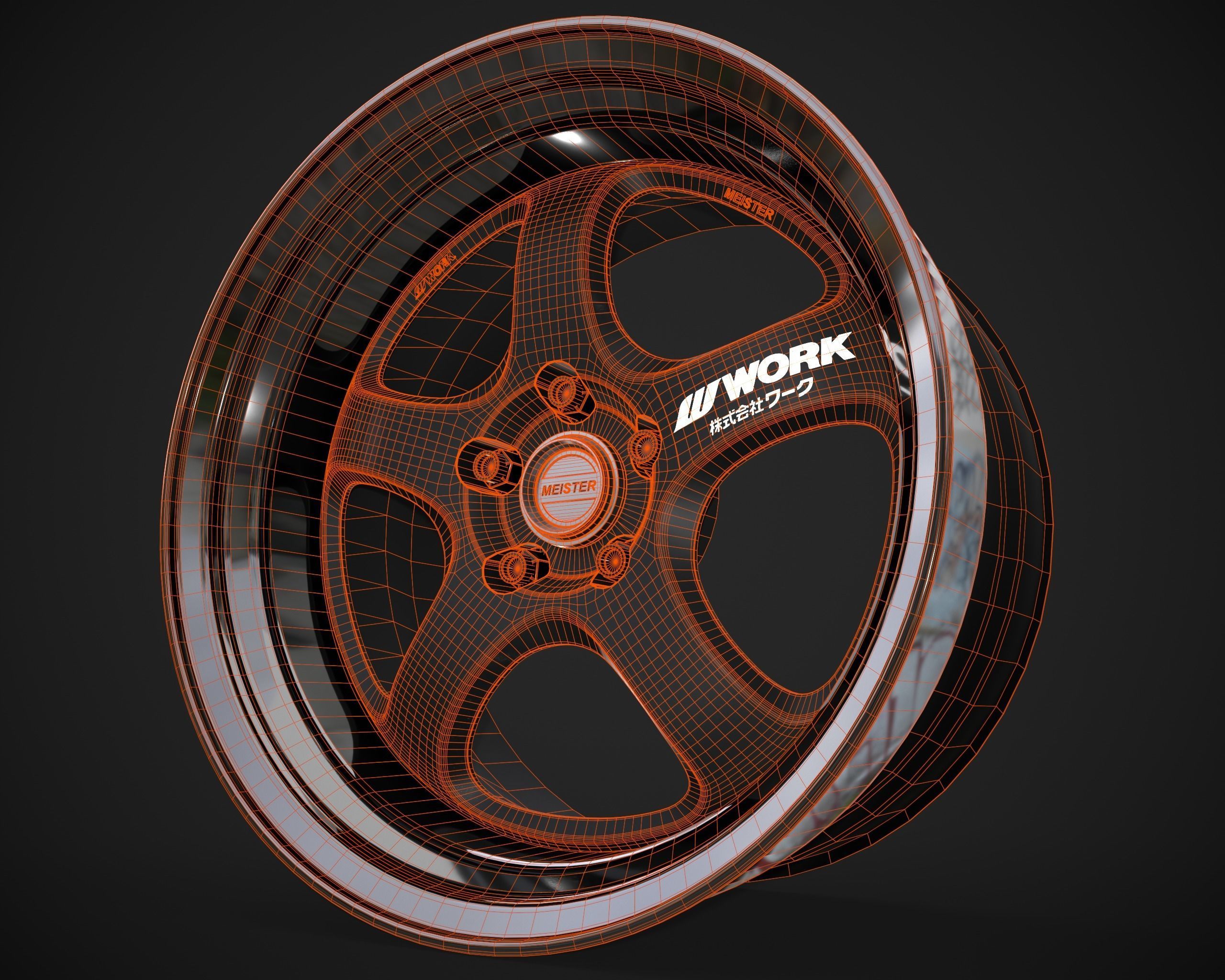 Work Meister S1R Low-poly 3D model_1