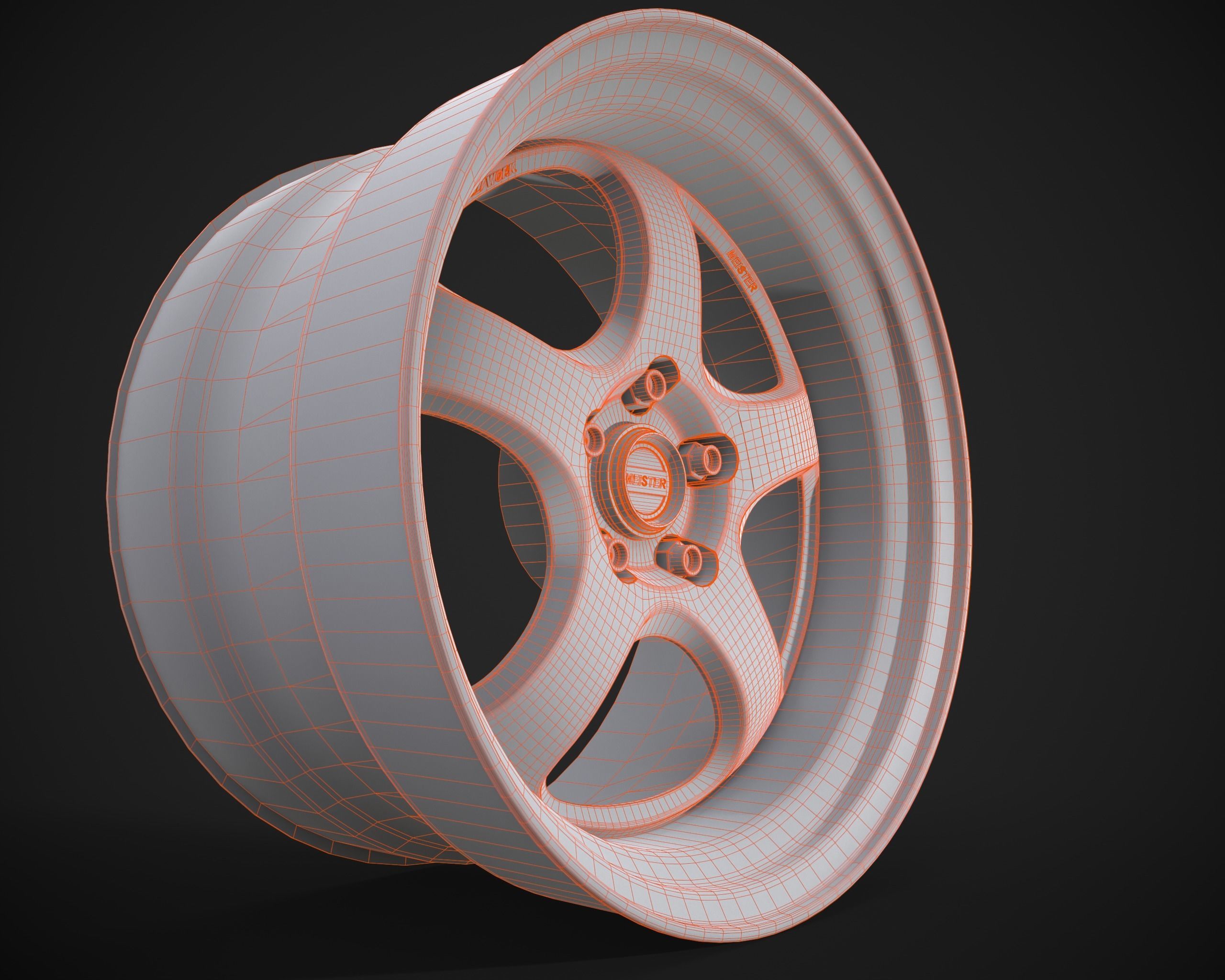 Work Meister S1R Low-poly 3D model_13