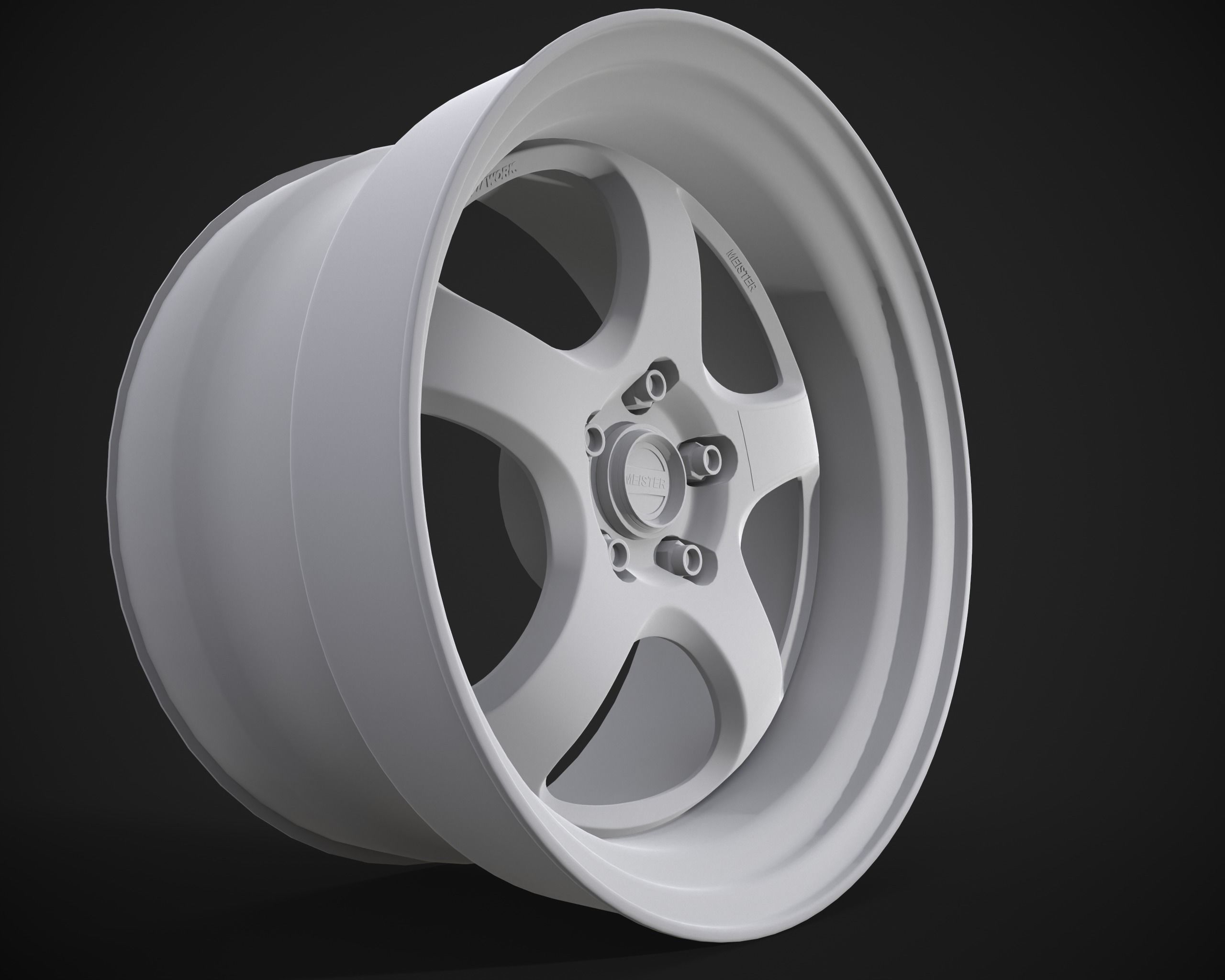 Work Meister S1R Low-poly 3D model_12