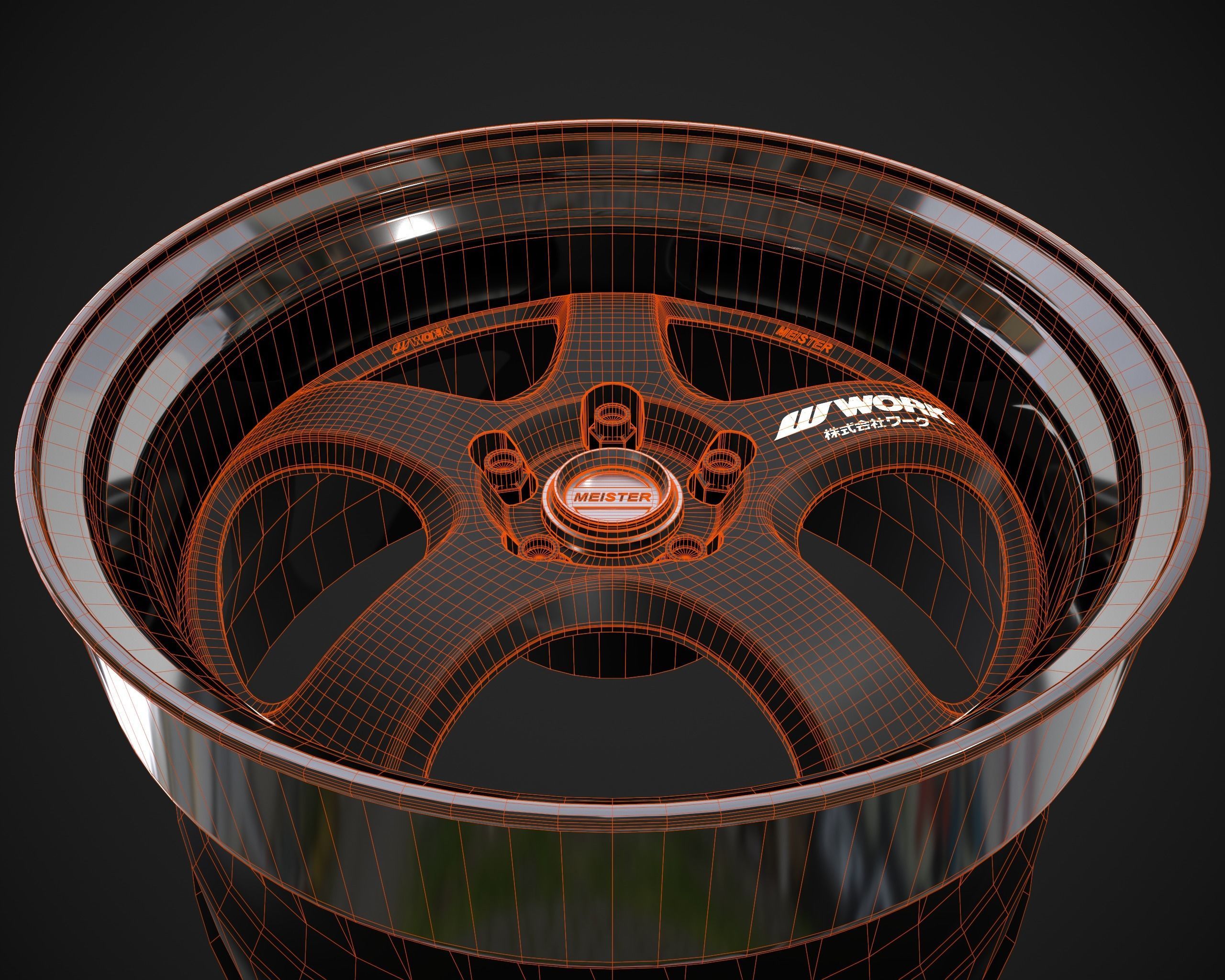 Work Meister S1R Low-poly 3D model_7