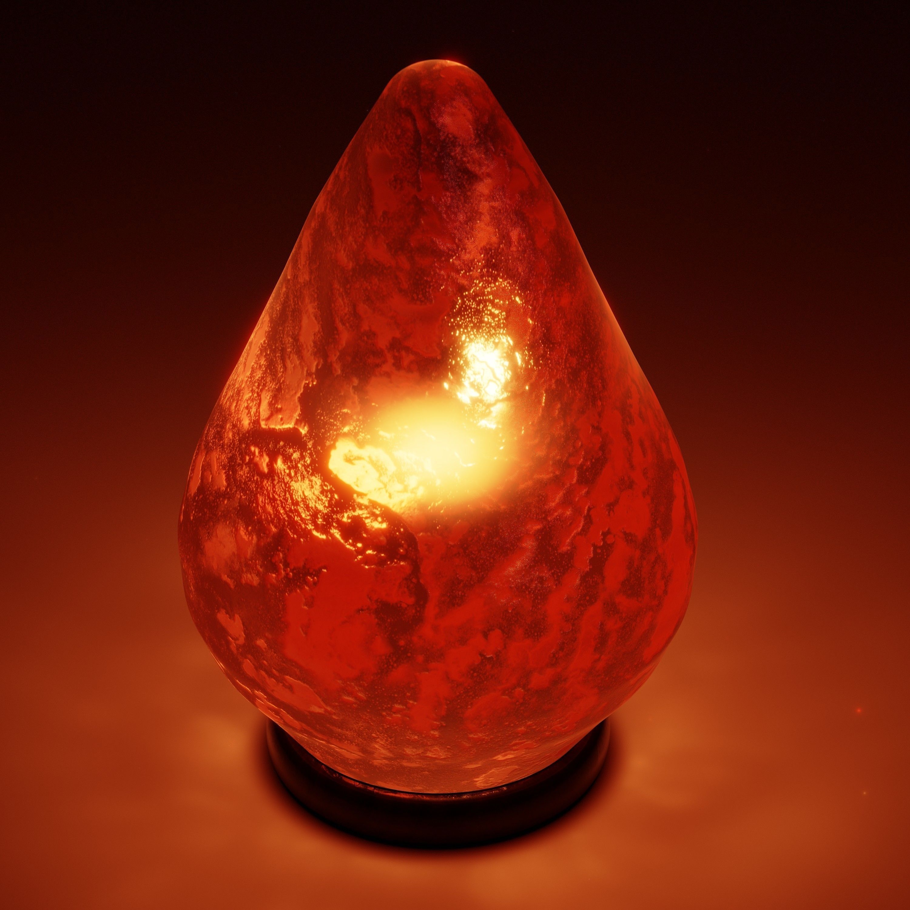 Salt lamp - Drop shaped Low-poly 3D model_2