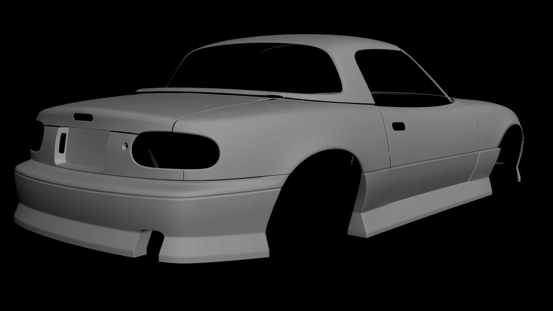 Mazda MX-5 Miata Arios Type 1 bodykit Low-poly 3D model_22