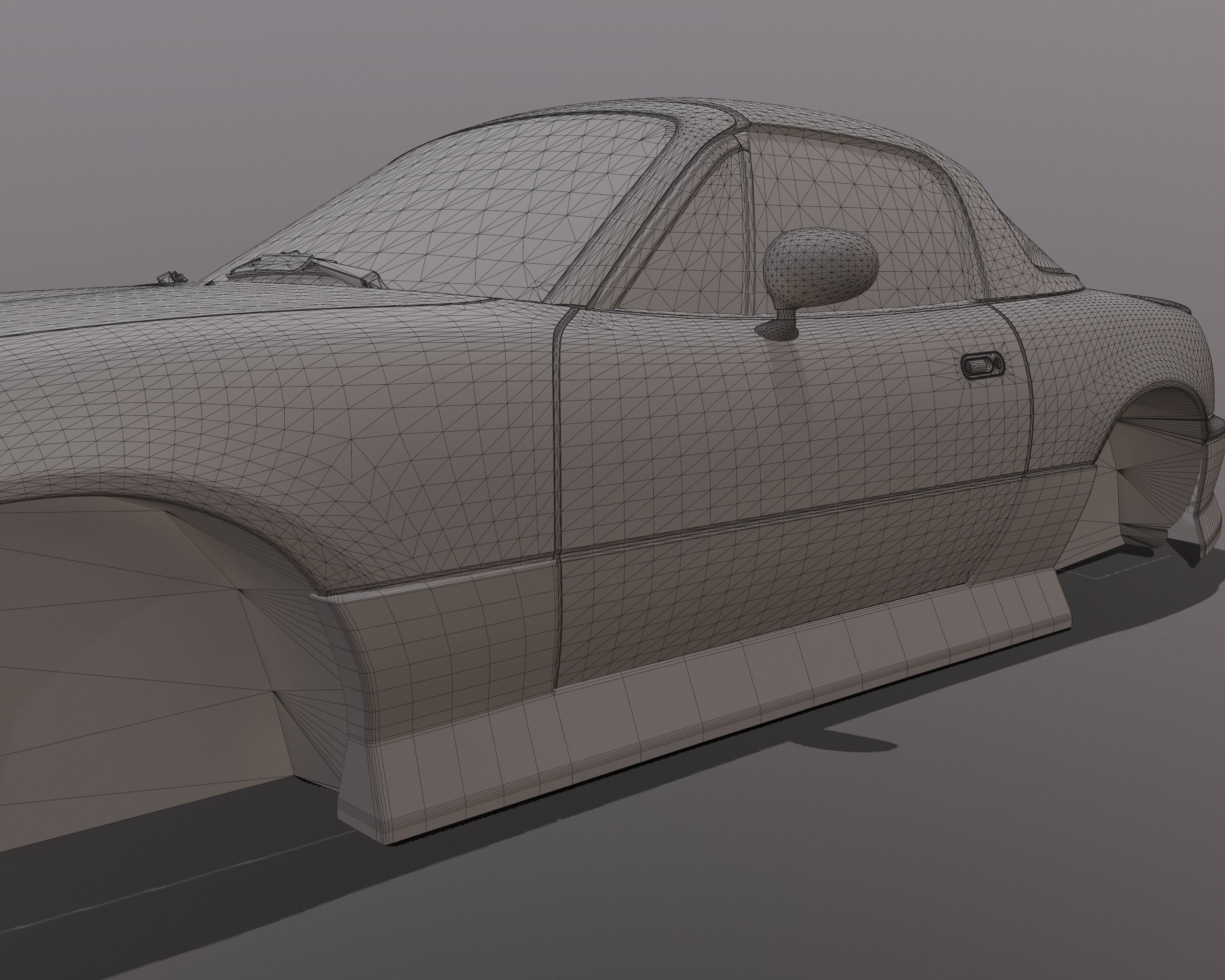 Mazda MX-5 Miata Arios Type 1 bodykit Low-poly 3D model_16