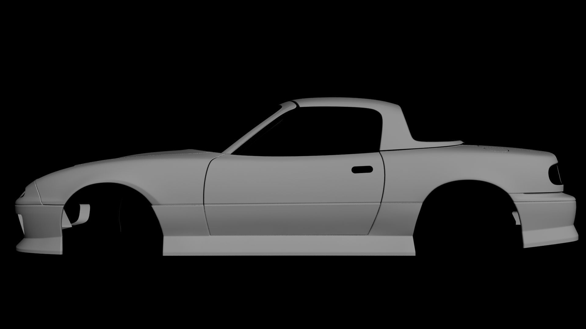 Mazda MX-5 Miata Arios Type 1 bodykit Low-poly 3D model_26