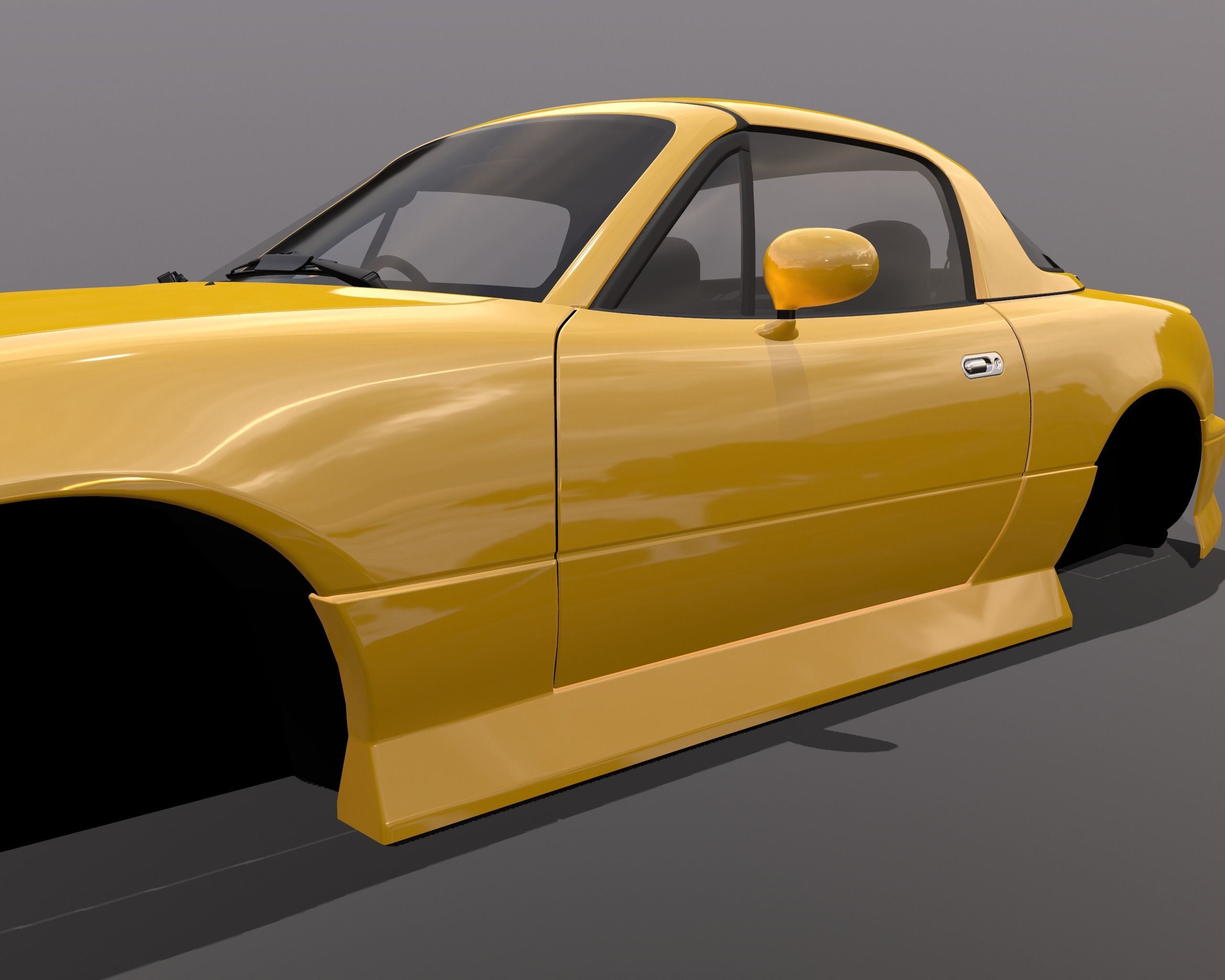 Mazda MX-5 Miata Arios Type 1 bodykit Low-poly 3D model_6