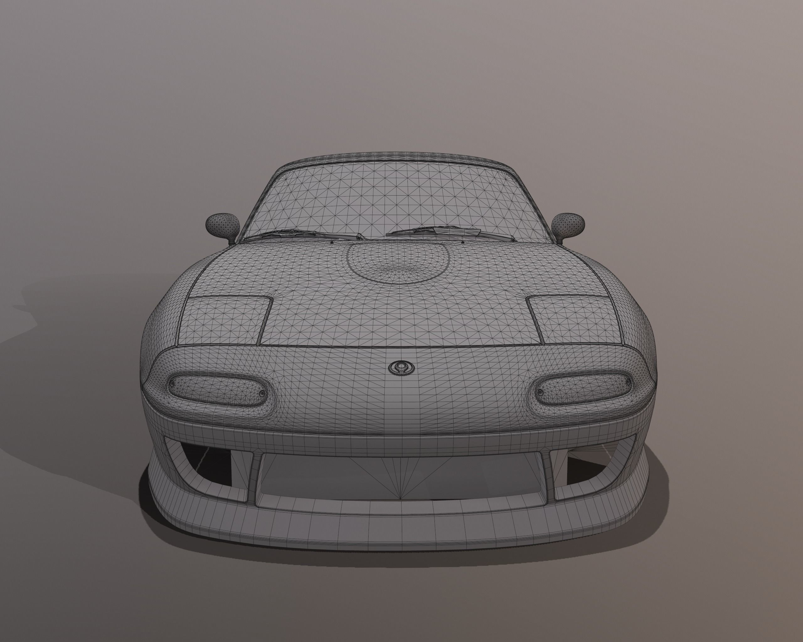 Mazda MX-5 Miata Arios Type 1 bodykit Low-poly 3D model_15