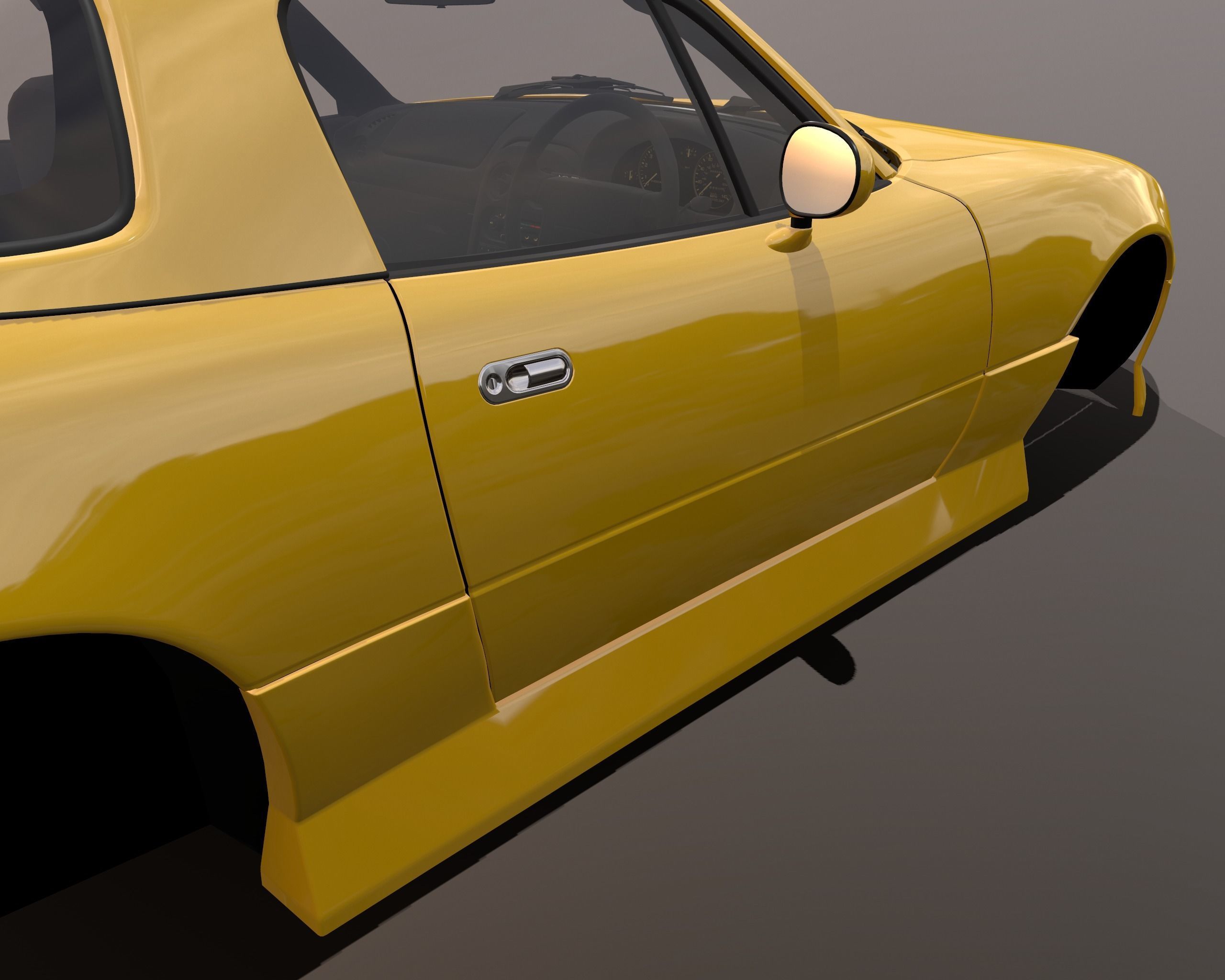 Mazda MX-5 Miata Arios Type 1 bodykit Low-poly 3D model_8