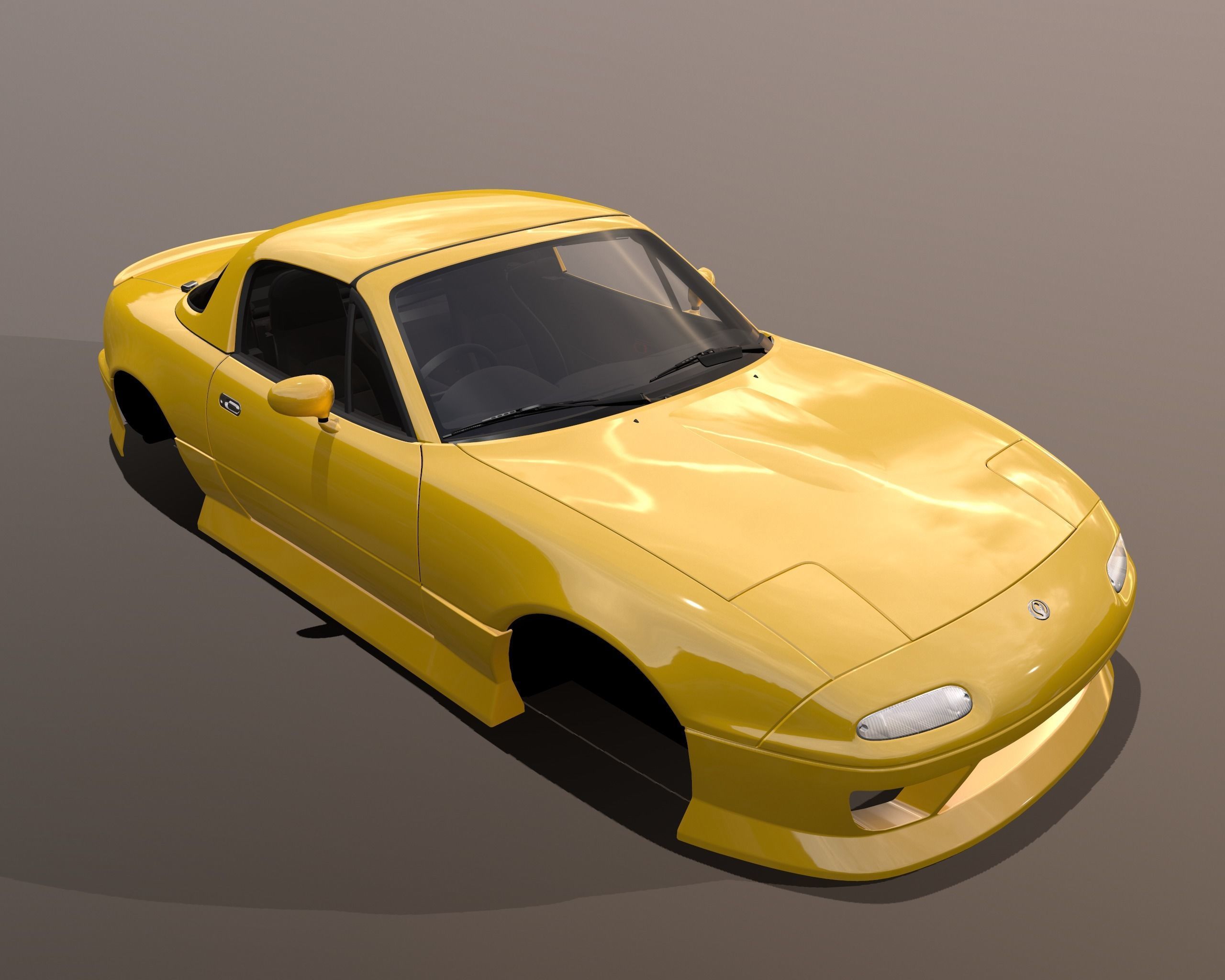Mazda MX-5 Miata Arios Type 1 bodykit Low-poly 3D model_4