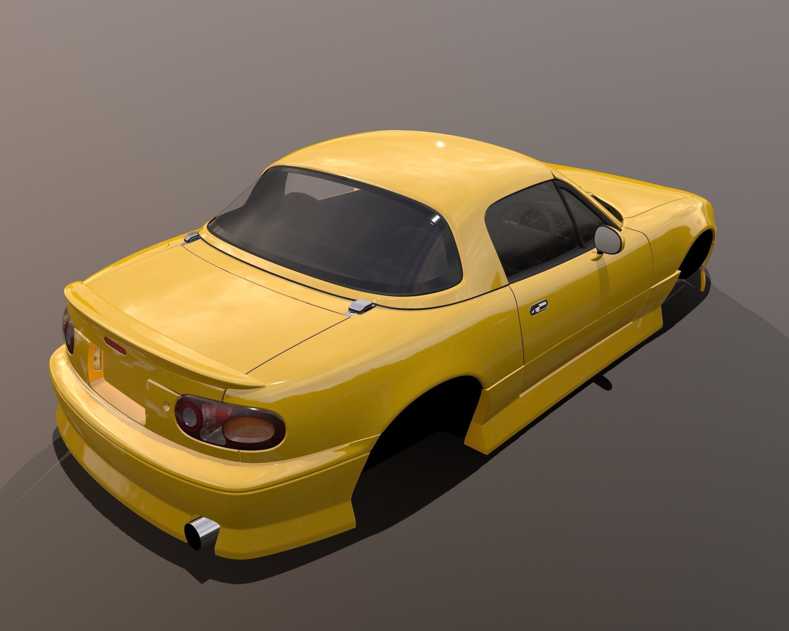 Mazda MX-5 Miata Arios Type 1 bodykit Low-poly 3D model_3