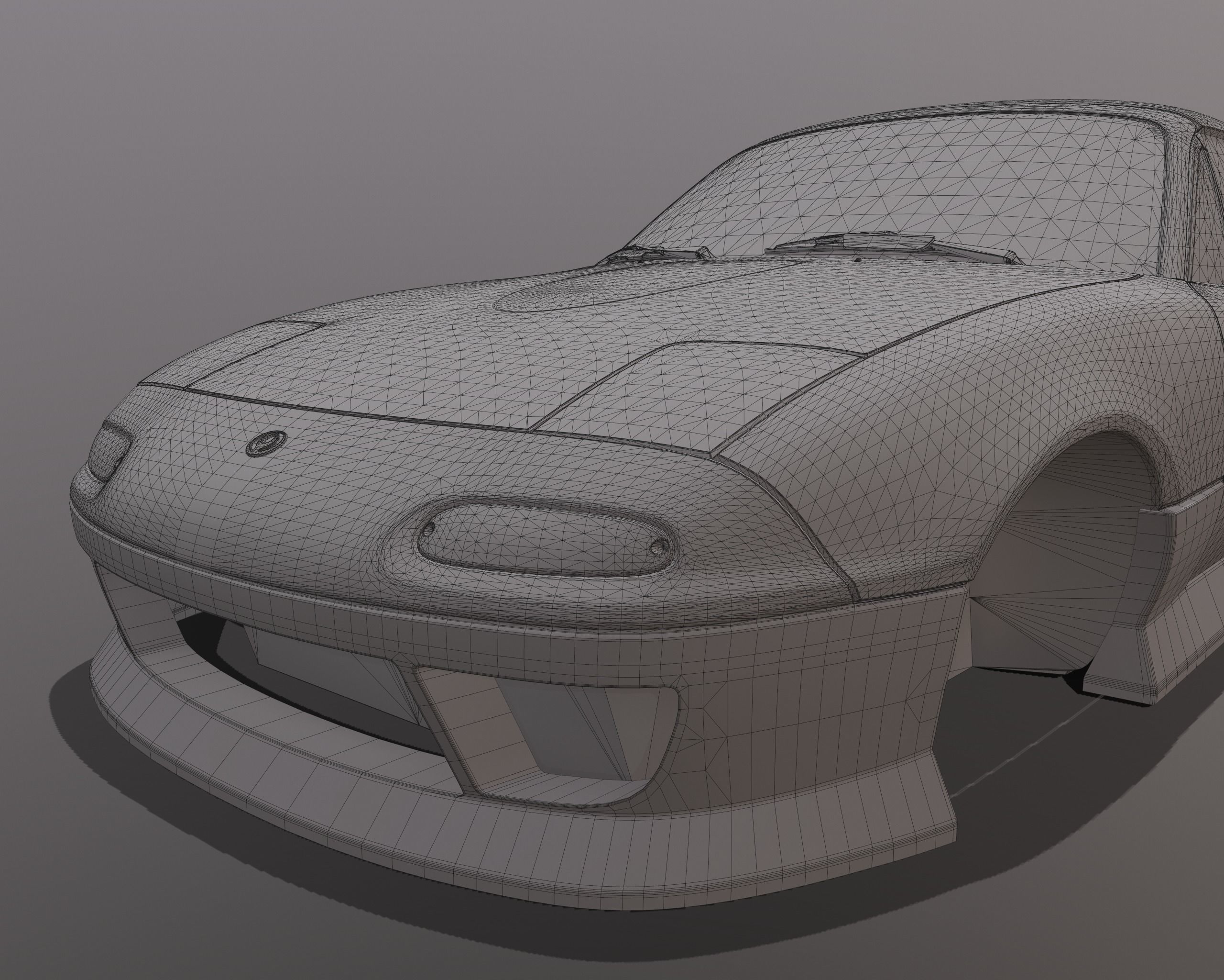 Mazda MX-5 Miata Arios Type 1 bodykit Low-poly 3D model_19