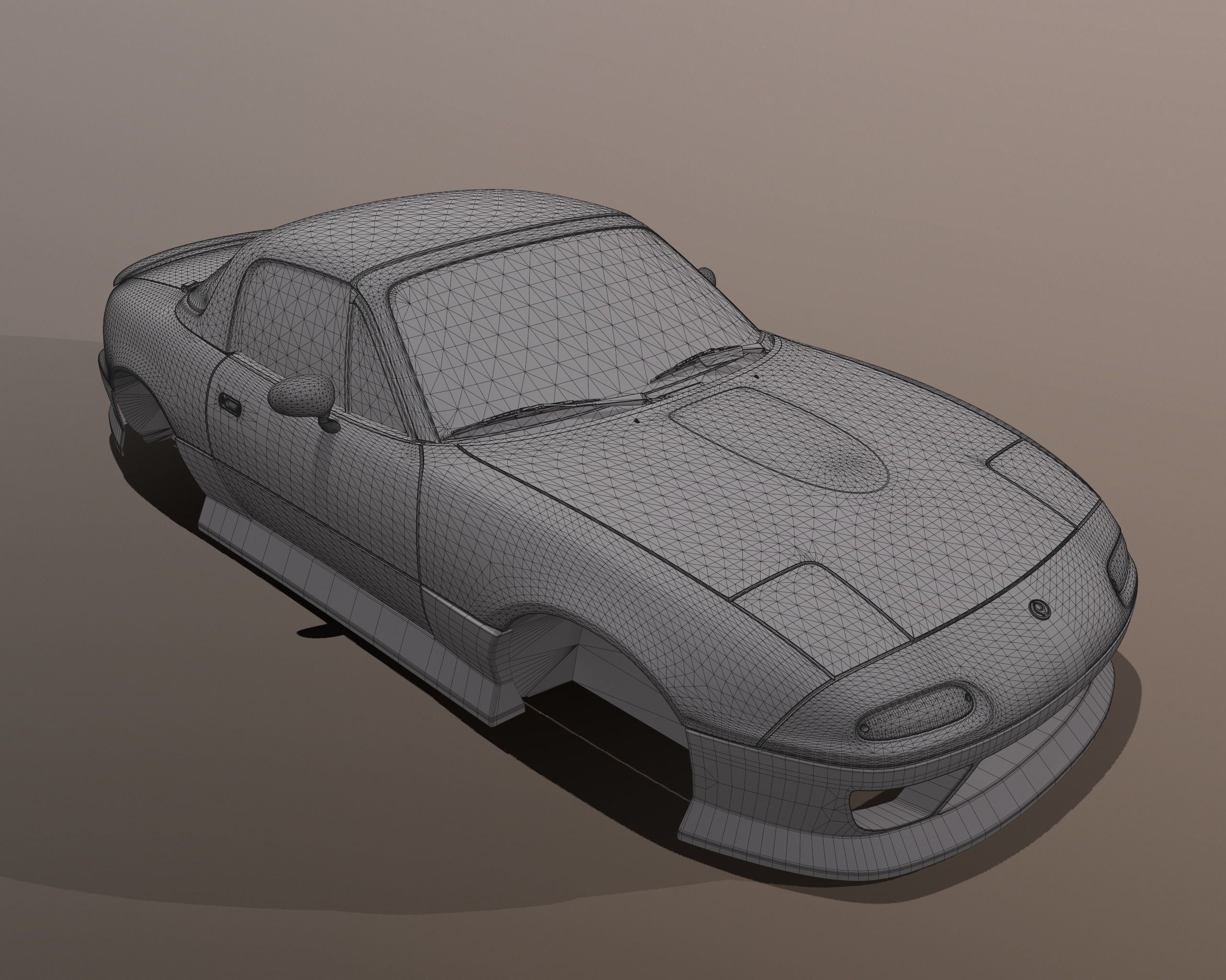 Mazda MX-5 Miata Arios Type 1 bodykit Low-poly 3D model_14