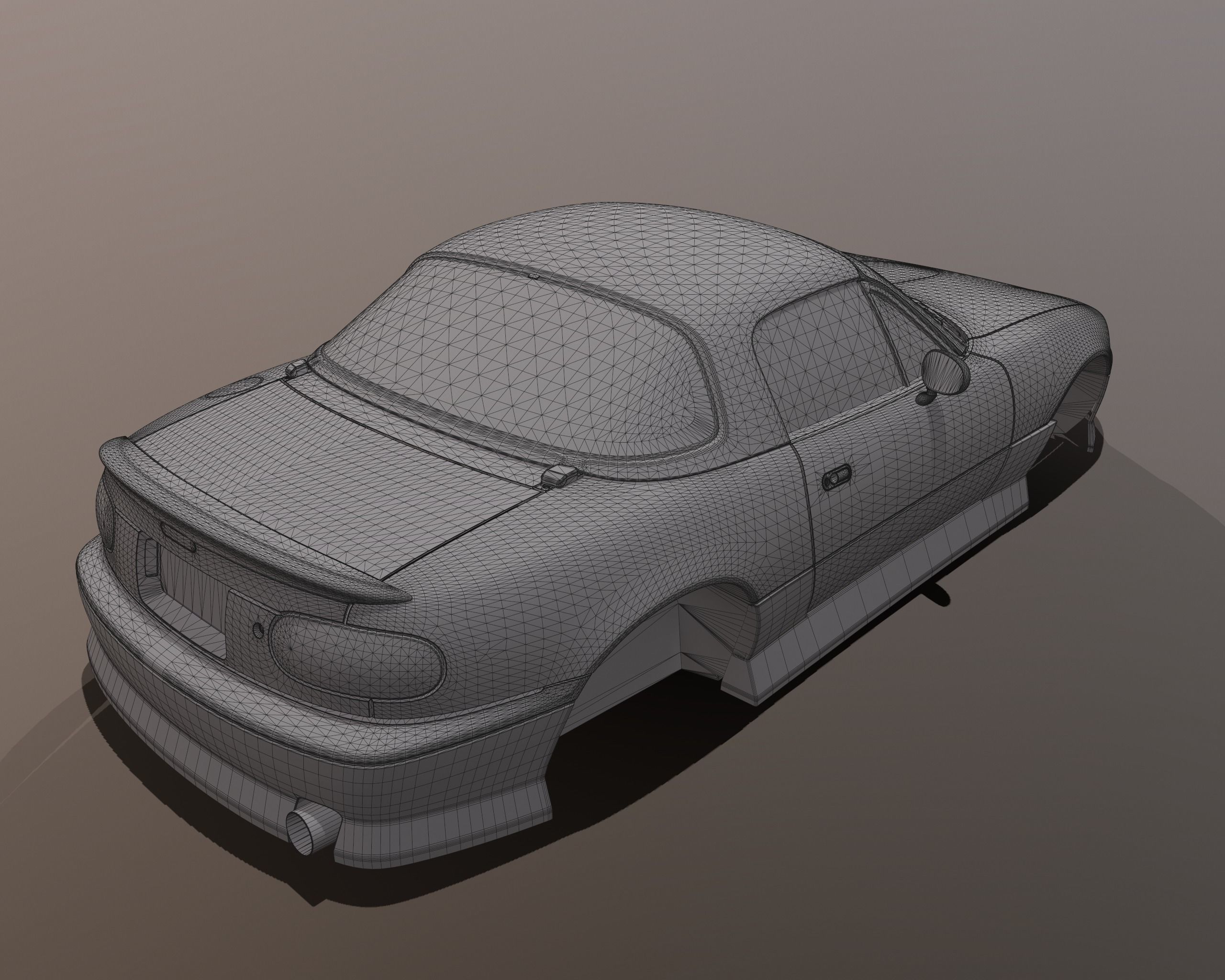 Mazda MX-5 Miata Arios Type 1 bodykit Low-poly 3D model_13