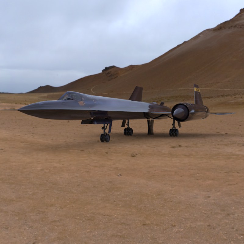 SR-71 Spyplane in 3ds and obj formats 3D model_1
