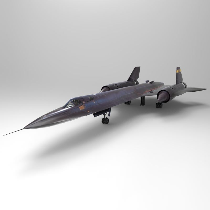 SR-71 Spyplane in 3ds and obj formats 3D model_5