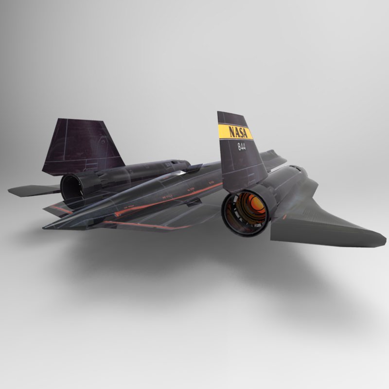 SR-71 Spyplane in 3ds and obj formats 3D model_6