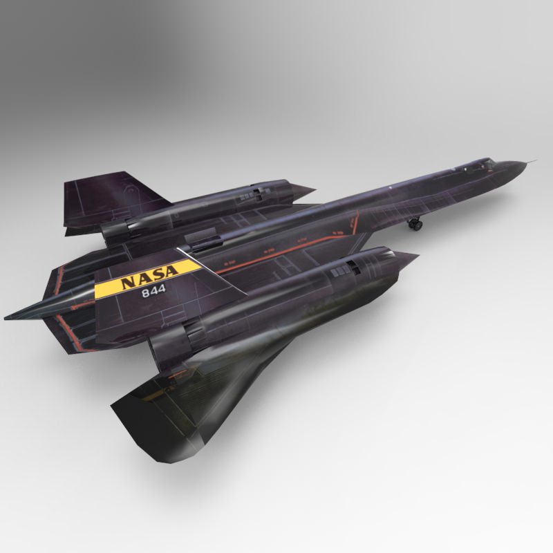 SR-71 Spyplane in 3ds and obj formats 3D model_8