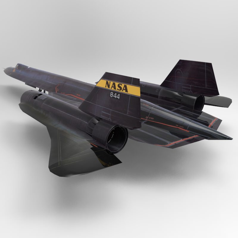 SR-71 Spyplane in 3ds and obj formats 3D model_7