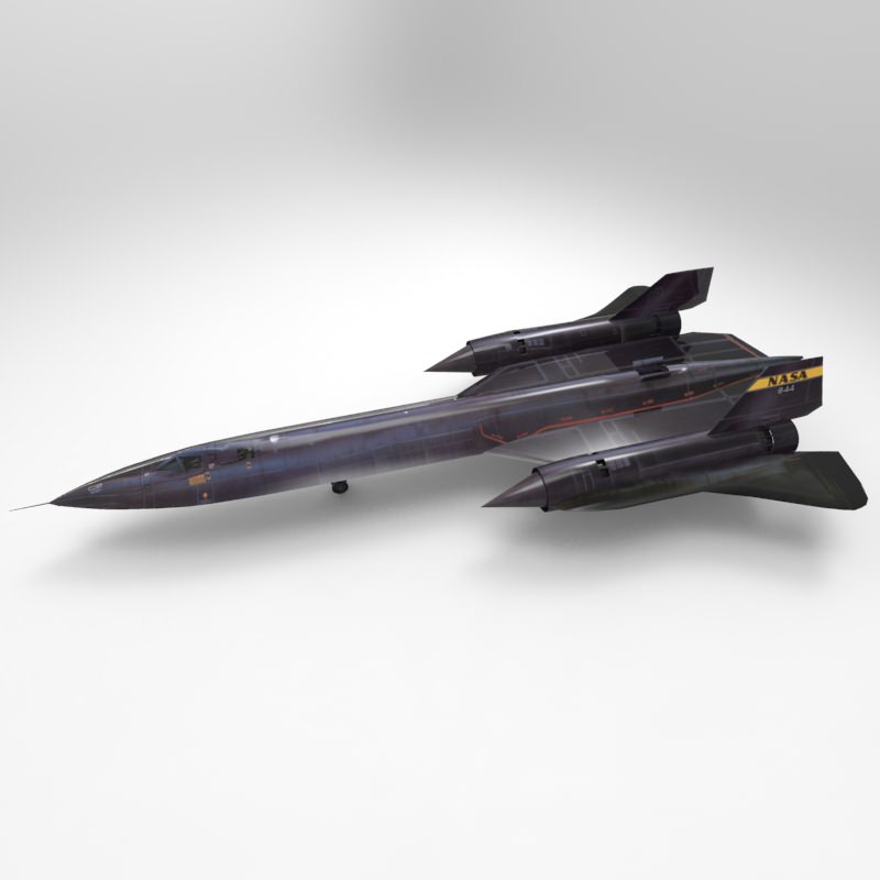 SR-71 Spyplane in 3ds and obj formats 3D model_4