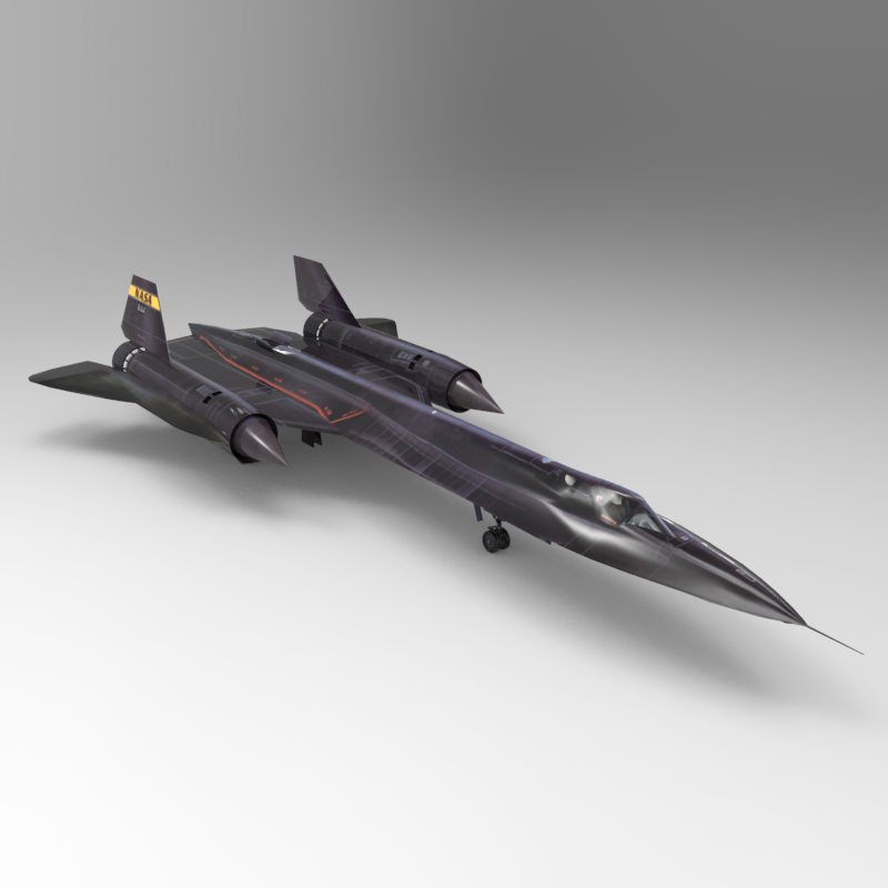 SR-71 Spyplane in 3ds and obj formats 3D model_9