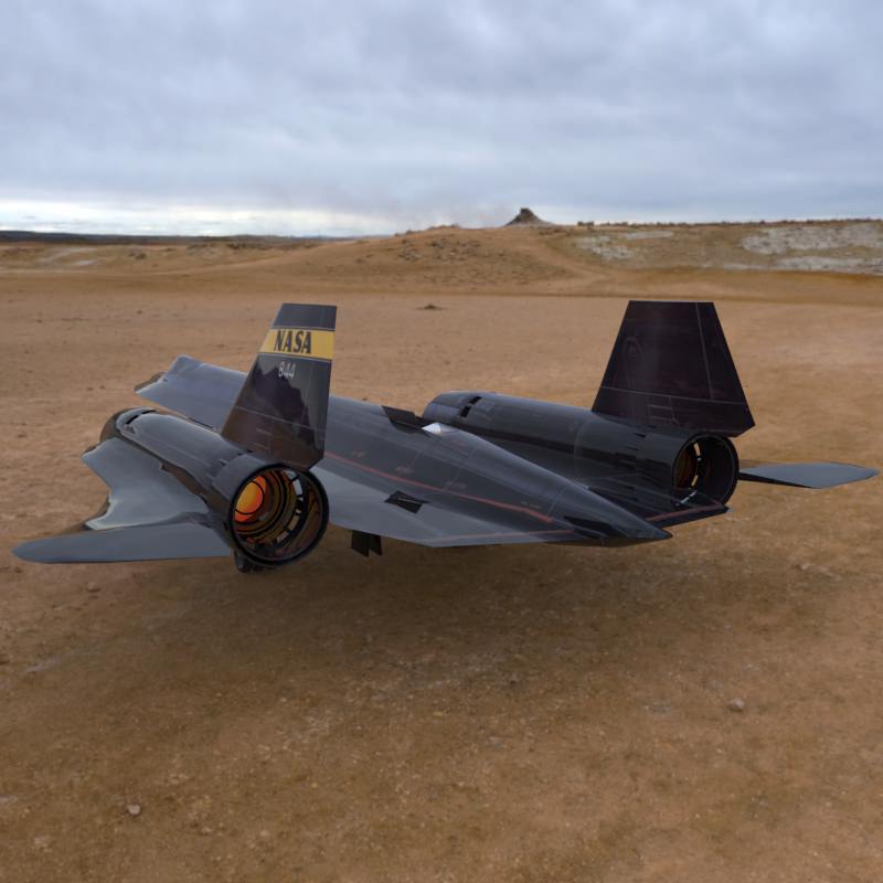 SR-71 Spyplane in 3ds and obj formats 3D model_2