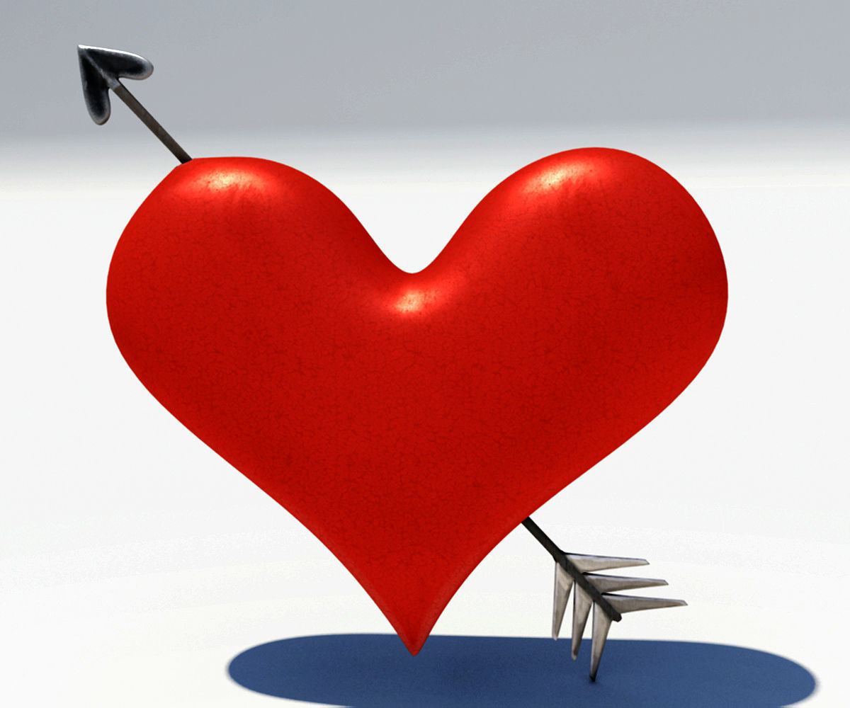 Pierced Heart 3D model_1