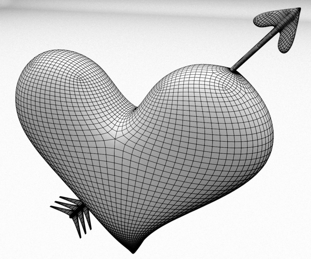 Pierced Heart 3D model_9