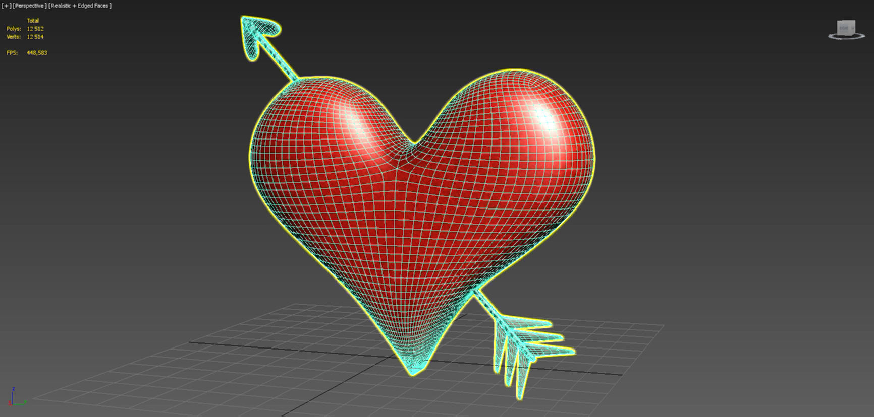 Pierced Heart 3D model_8