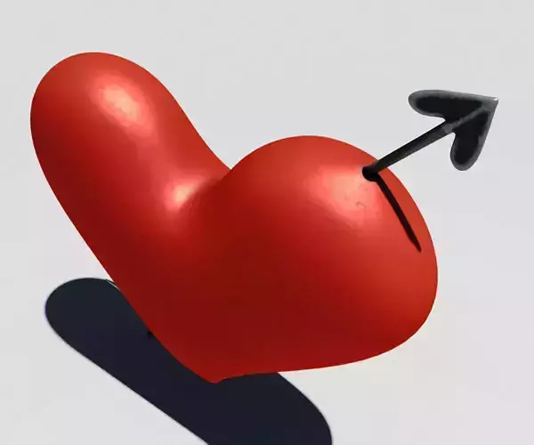 Pierced Heart 3D model