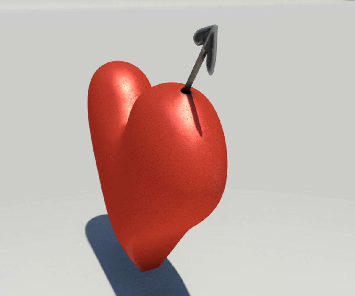 Pierced Heart 3D model_4