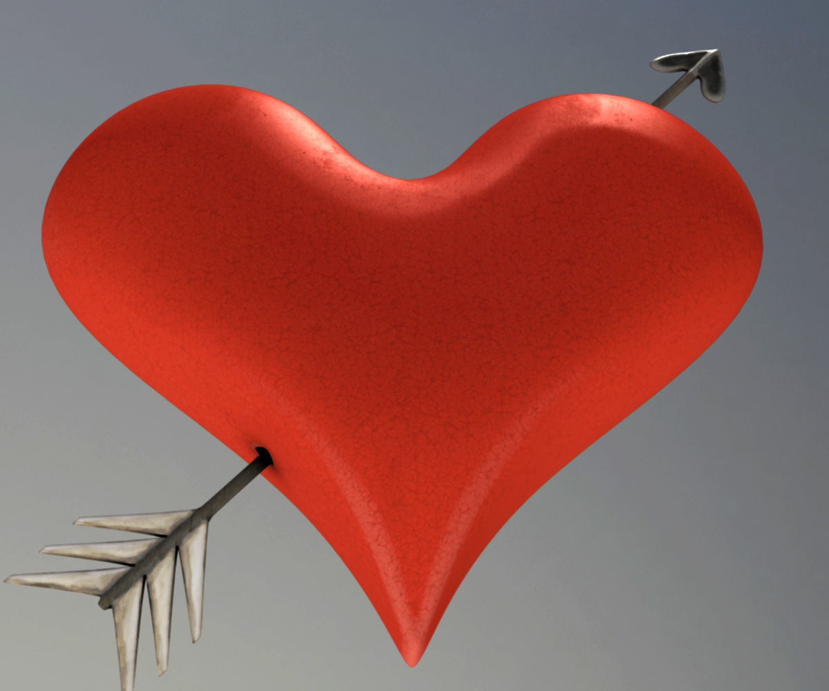 Pierced Heart 3D model_5