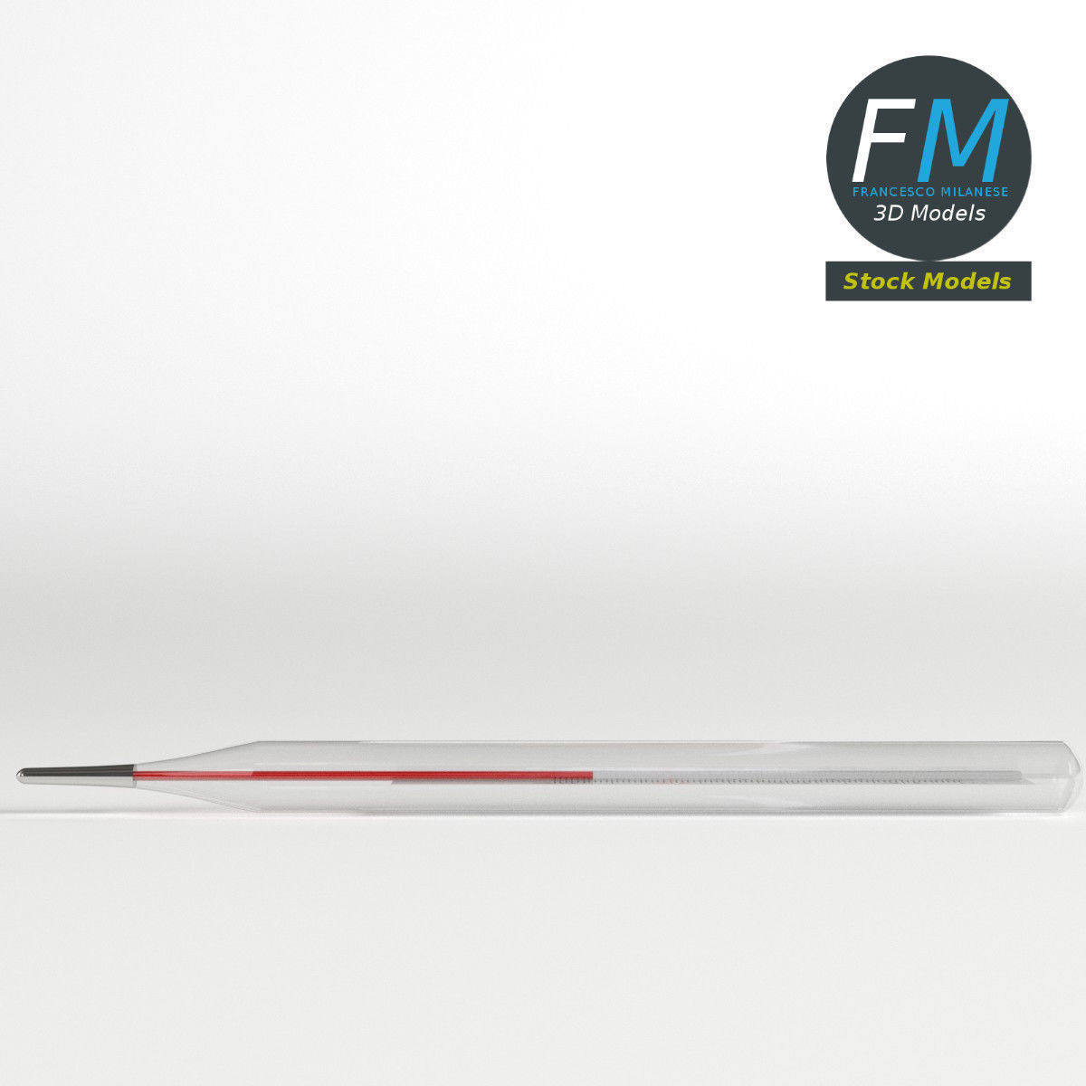 Clinical thermometer 3D model_3