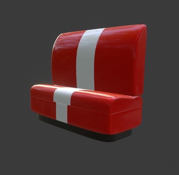 1950s Diner Assets 3D model_5
