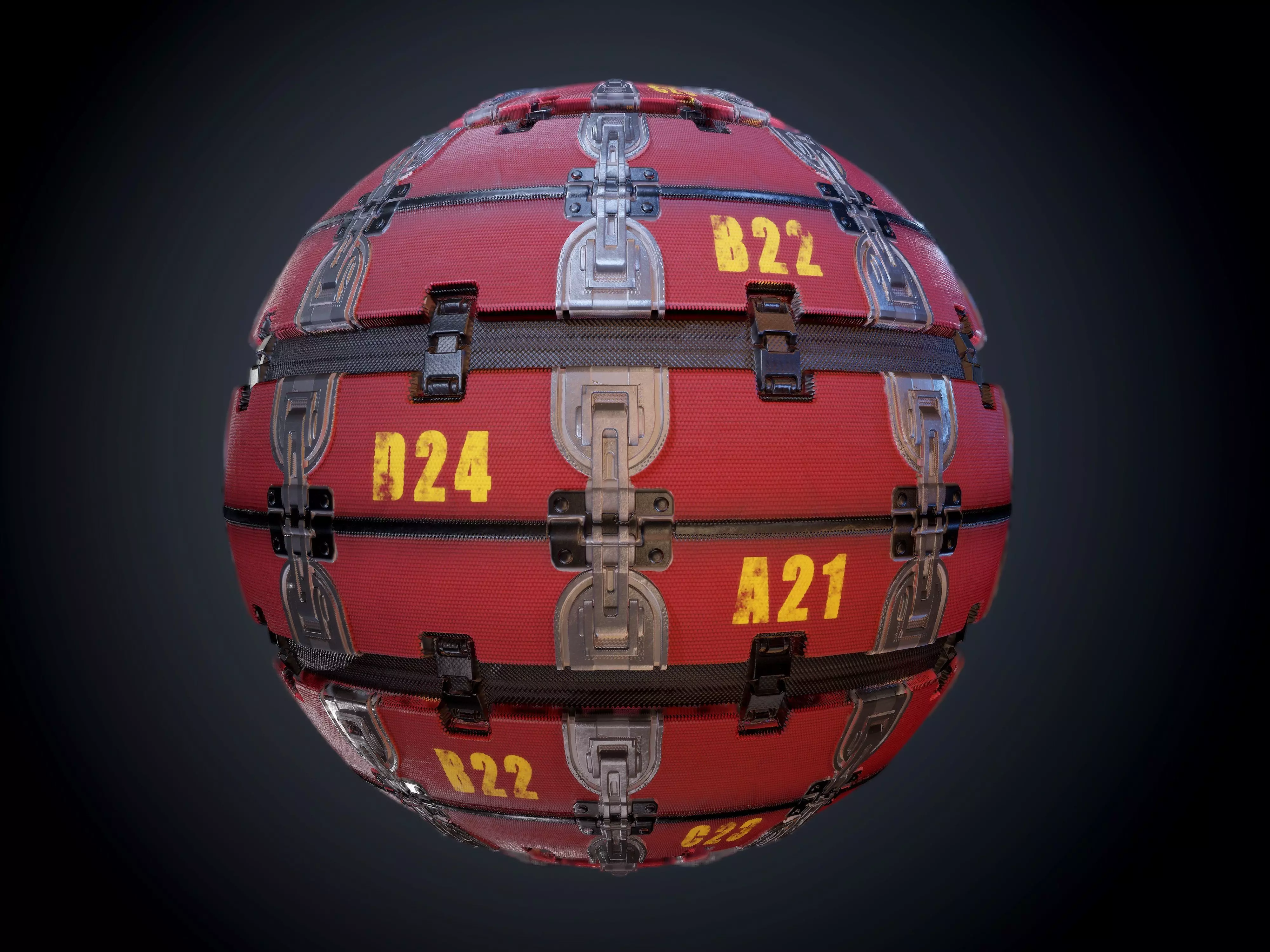 Sci-Fi Military Seamless PBR Texture 06 Texture