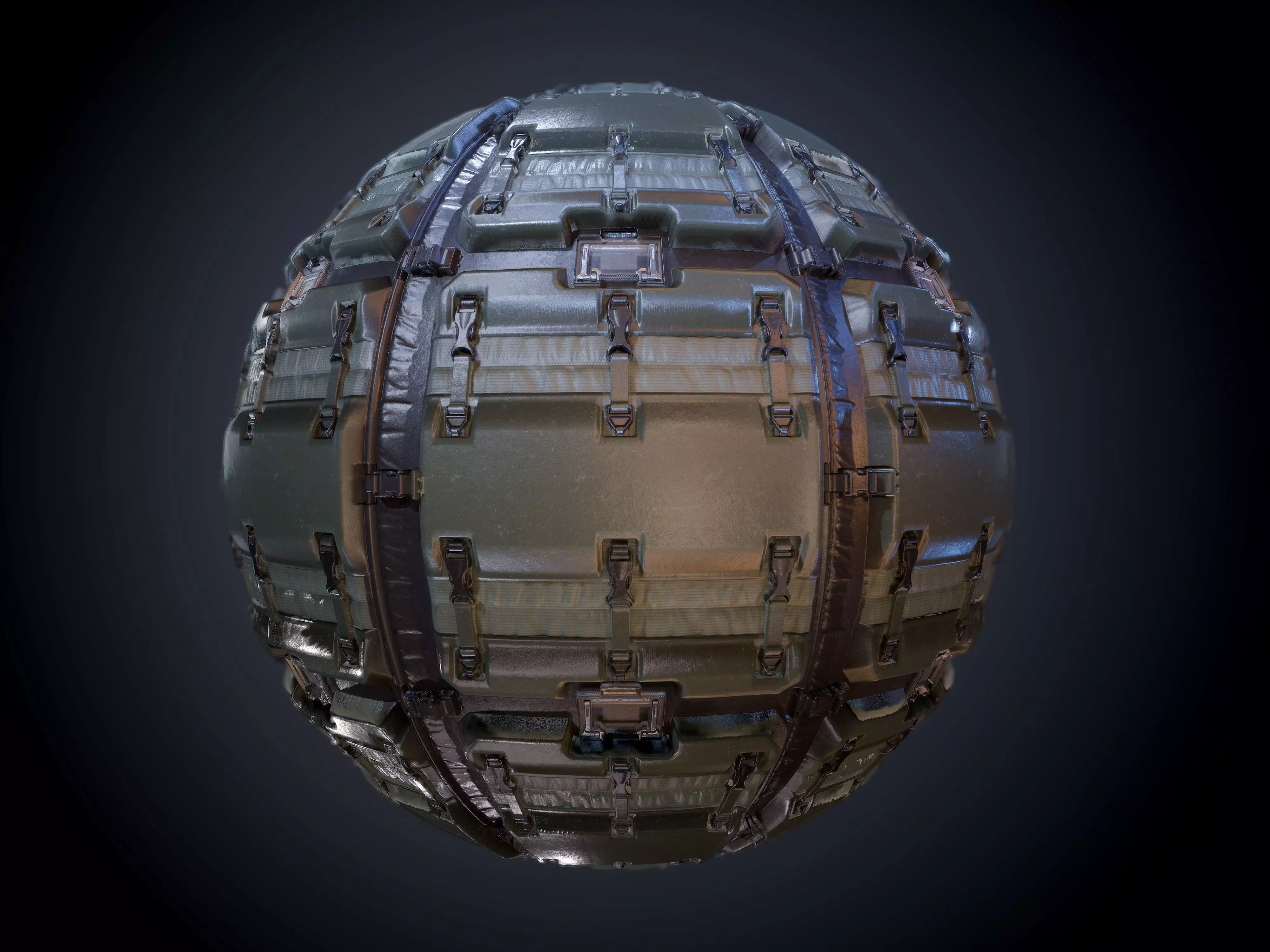 Sci-Fi Military Seamless PBR Texture 09 Texture