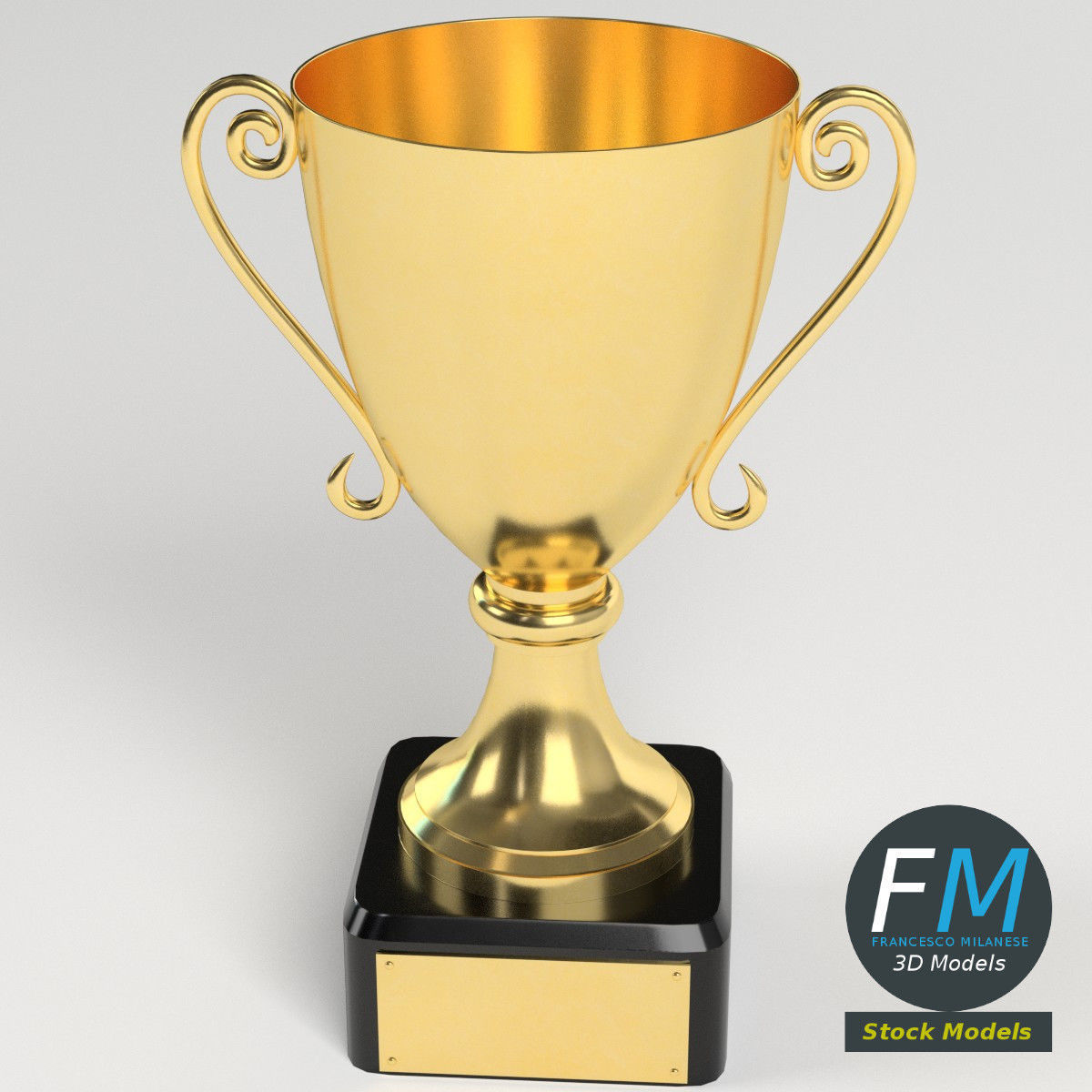 Trophy cup 1 3D model_2