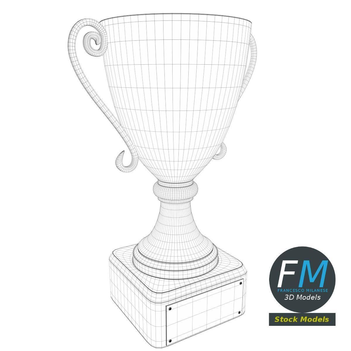 Trophy cup 1 3D model_7