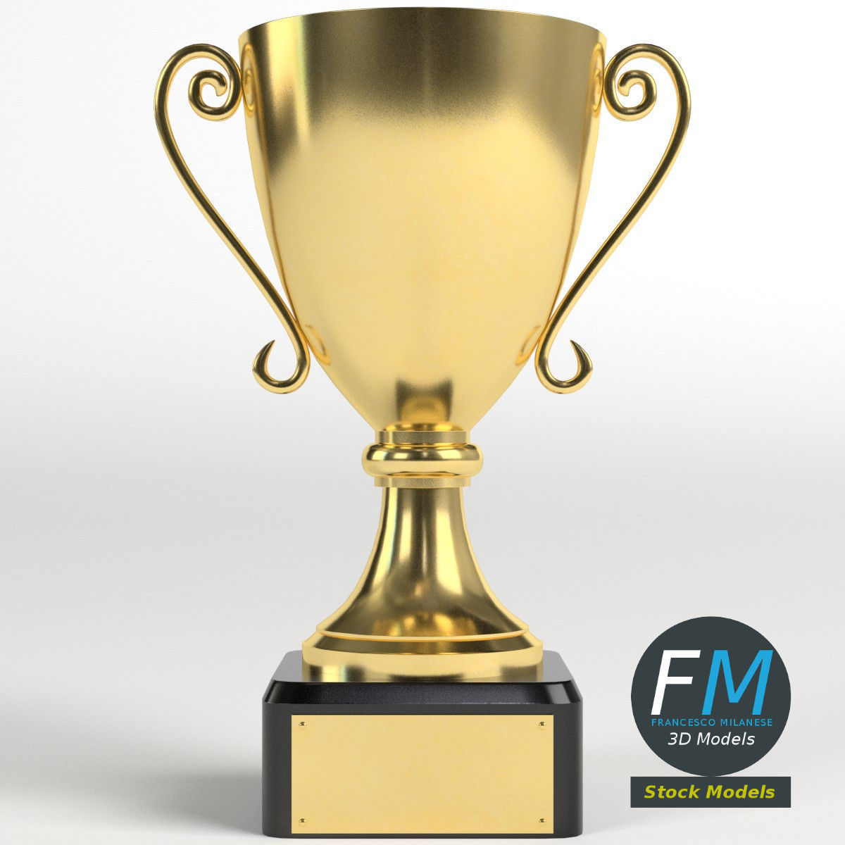 Trophy cup 1 3D model_3