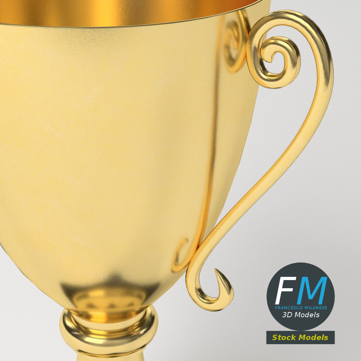 Trophy cup 1 3D model_5