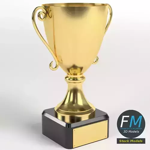 Trophy cup 1 3D model