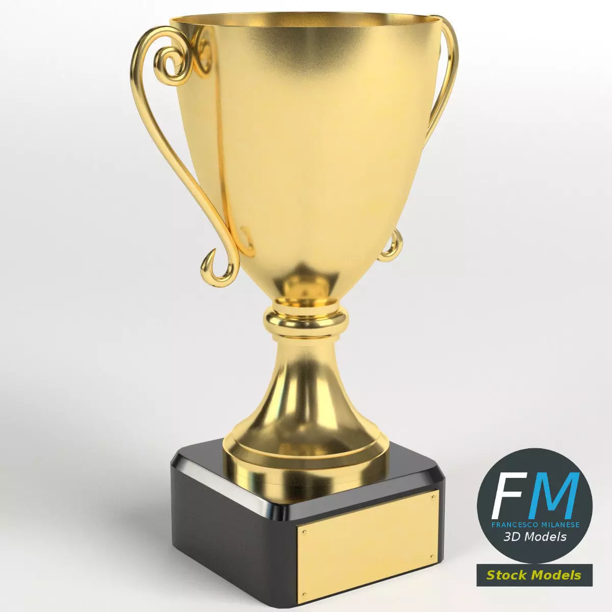 Trophy cup 1 3D model_0