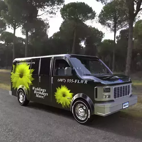 Delivery Van 3D model