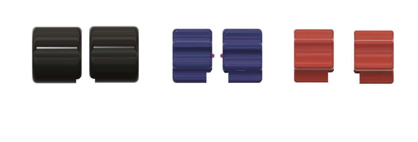 Throttle Pitch Mixture handles 3D for DIY Flight Sim 3D print model_1