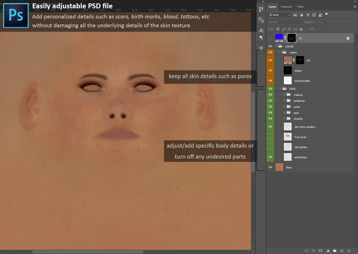 Female Head - Ana - Gen2  3D model_57