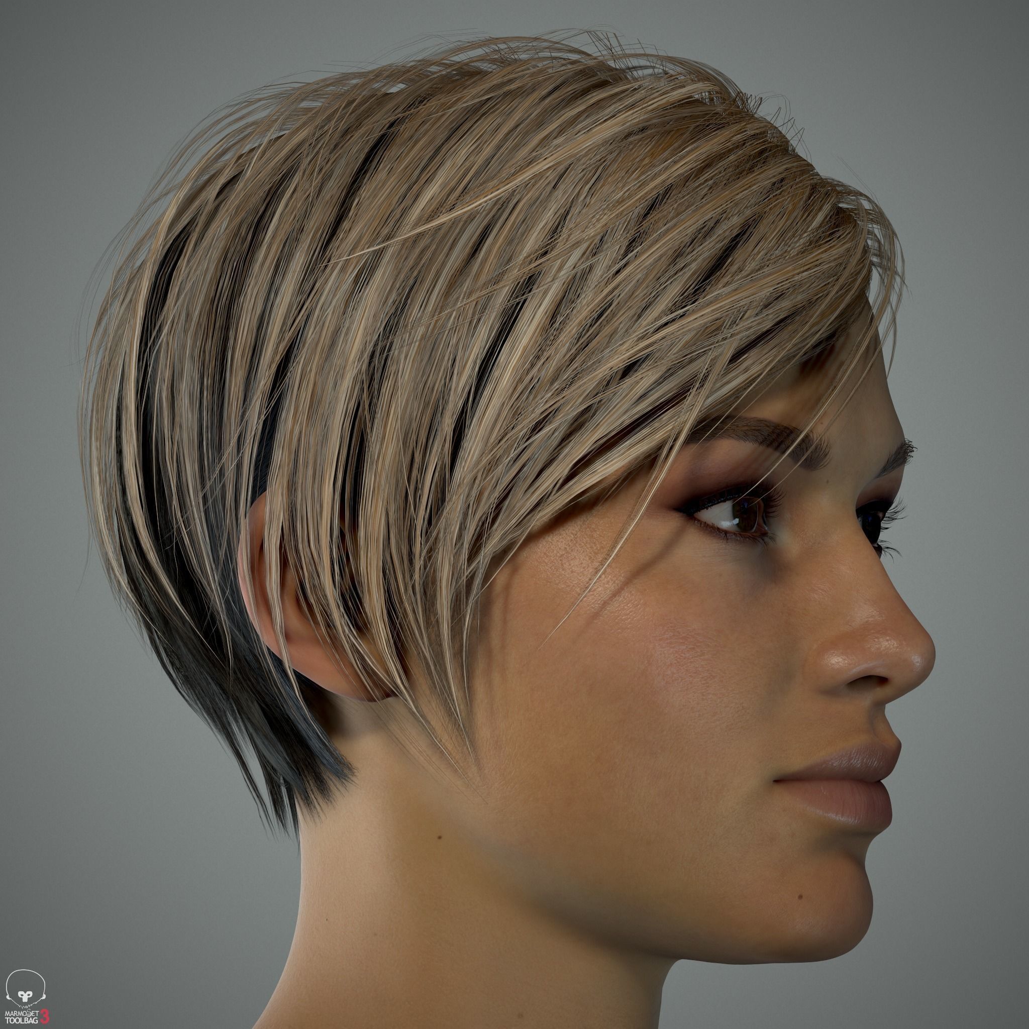 Female Head - Ana - Gen2  3D model_6
