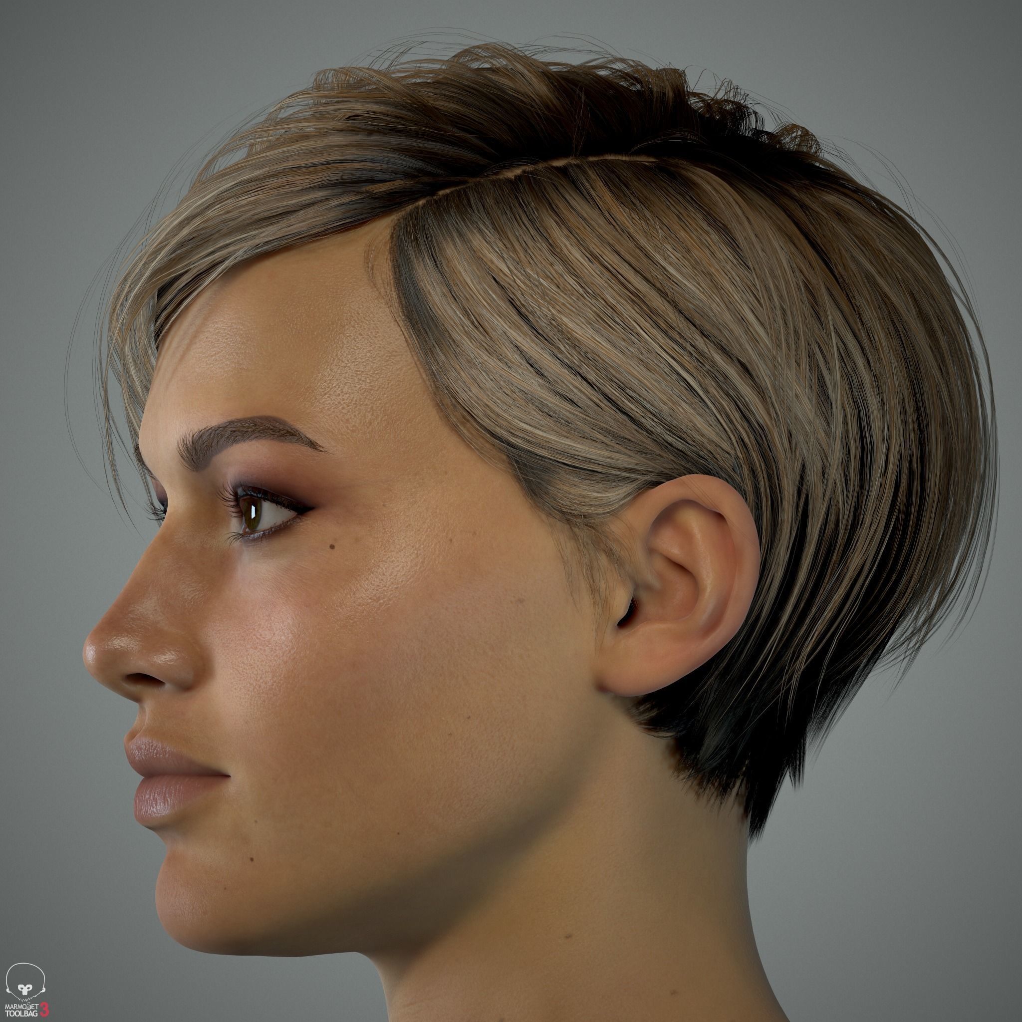 Female Head - Ana - Gen2  3D model_13