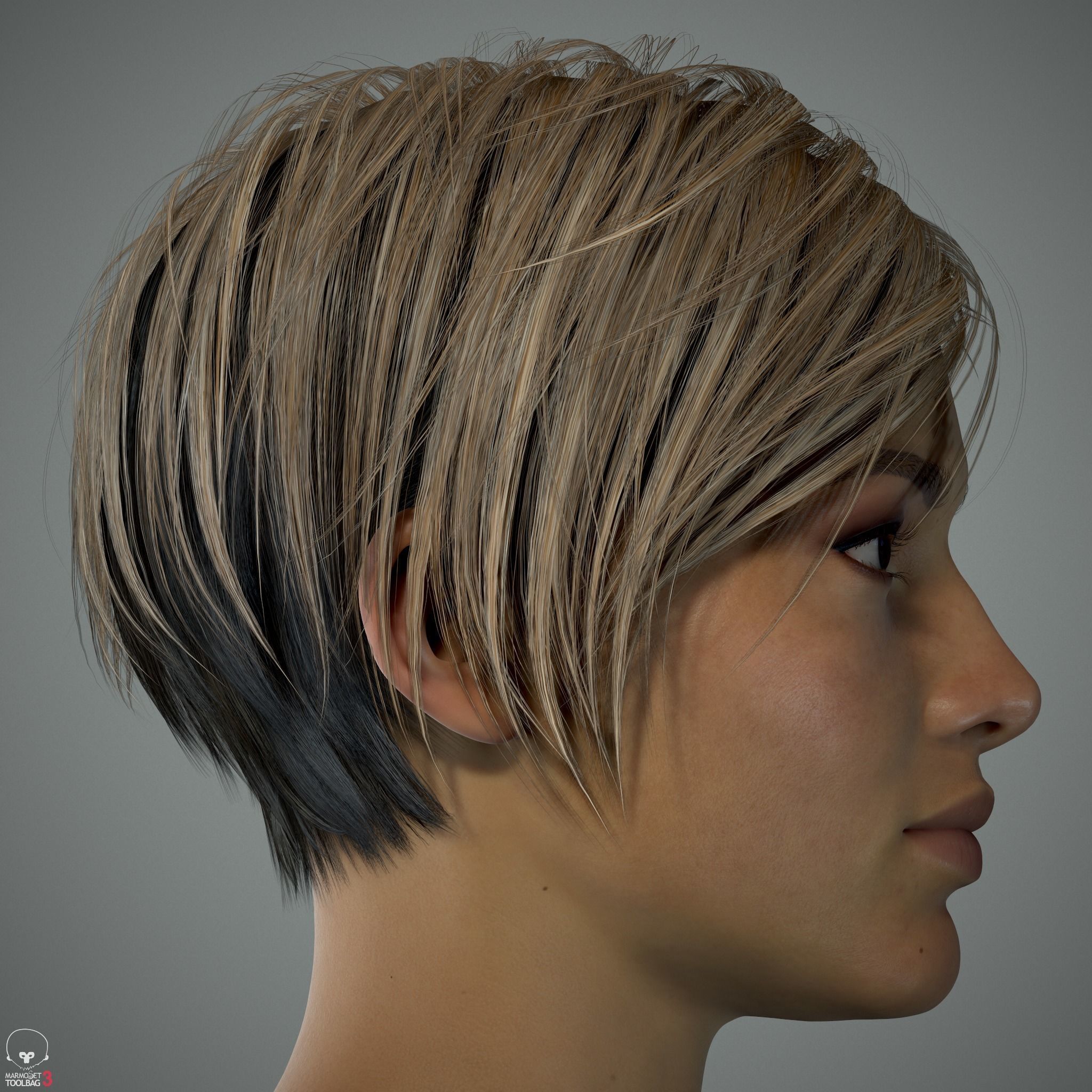 Female Head - Ana - Gen2  3D model_7